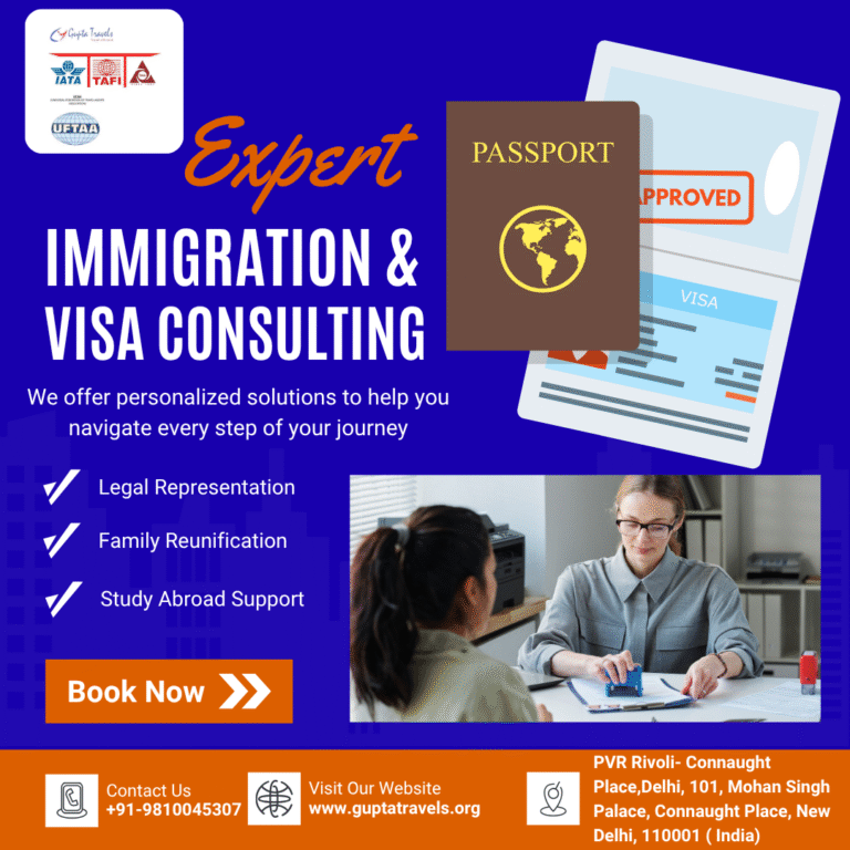 Red and Orange Modern Visa Immigration Instagram Post